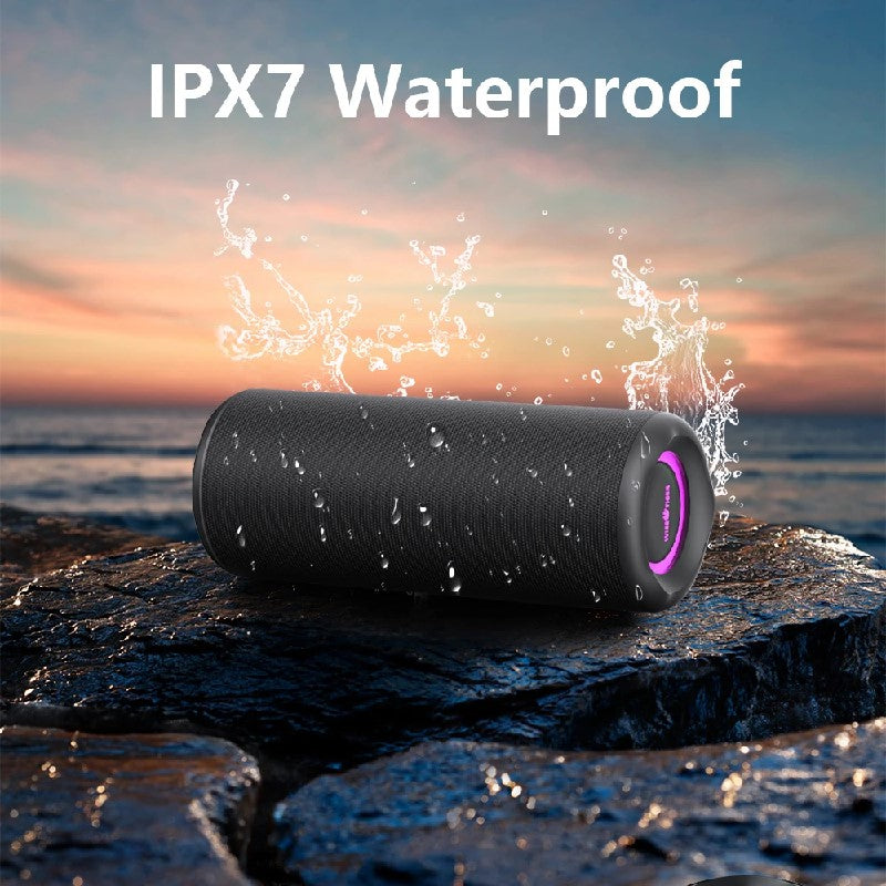 Lot Enceinte haut parleur bluetooth portable WISETIGER étanche IPX7, amplificateur de basses