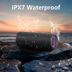 Cargar imagen en el visor de la galería, Lot Enceinte haut parleur bluetooth portable WISETIGER étanche IPX7, amplificateur de basses
