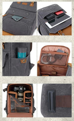 Cargar imagen en el visor de la galería, Sac à dos SENZU pour appareil photo, étanche, avec port USB, pour ordinateur portable 15.6 pouces également
