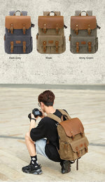Cargar imagen en el visor de la galería, Sac à dos SENZU pour appareil photo, étanche, avec port USB, pour ordinateur portable 15.6 pouces également
