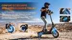 Cargar imagen en el visor de la galería, Todimart D8 Electric Scooter 10 Inch Adult E Scooter Foldable with 48V 20Ah Battery 65-70KM Long Range  Big HD Display APP Control Double Braking System &amp; Shock Absorption Off Road Electric Scooters for Teens
