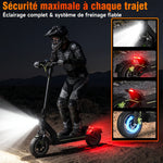 Cargar imagen en el visor de la galería, Todimart D8 Electric Scooter 10 Inch Adult E Scooter Foldable with 48V 20Ah Battery 65-70KM Long Range  Big HD Display APP Control Double Braking System &amp; Shock Absorption Off Road Electric Scooters for Teens
