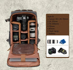 Cargar imagen en el visor de la galería, Sac à dos SENZU pour appareil photo, étanche, avec port USB, pour ordinateur portable 15.6 pouces également
