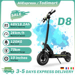 Cargar imagen en el visor de la galería, Todimart D8 Electric Scooter 10 Inch Adult E Scooter Foldable with 48V 20Ah Battery 65-70KM Long Range  Big HD Display APP Control Double Braking System &amp; Shock Absorption Off Road Electric Scooters for Teens
