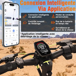 Cargar imagen en el visor de la galería, Todimart D8 Electric Scooter 10 Inch Adult E Scooter Foldable with 48V 20Ah Battery 65-70KM Long Range  Big HD Display APP Control Double Braking System &amp; Shock Absorption Off Road Electric Scooters for Teens
