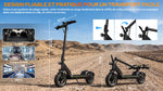 Cargar imagen en el visor de la galería, Todimart D8 Electric Scooter 10 Inch Adult E Scooter Foldable with 48V 20Ah Battery 65-70KM Long Range  Big HD Display APP Control Double Braking System &amp; Shock Absorption Off Road Electric Scooters for Teens
