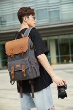 Cargar imagen en el visor de la galería, Sac à dos SENZU pour appareil photo, étanche, avec port USB, pour ordinateur portable 15.6 pouces également
