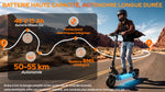 Cargar imagen en el visor de la galería, Todimart D8 Electric Scooter 10 Inch Adult E Scooter Foldable with 48V 20Ah Battery 65-70KM Long Range  Big HD Display APP Control Double Braking System &amp; Shock Absorption Off Road Electric Scooters for Teens

