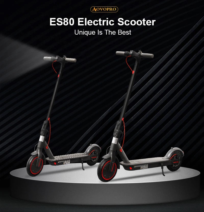 AOVO PRO Trottinette électrique ES80 M365PRO Scooter - 350W - 10.5Ah - Noir