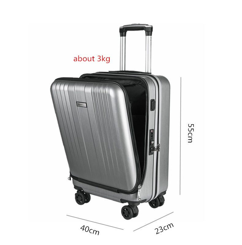 Bagage cabine, valise cabine DEON à roulette pour homme et femme avec espace pour ordinateur portable et chargement USB