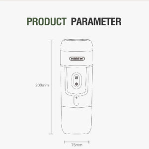 Machine à café portable électrique HIBREW HENSY 4B