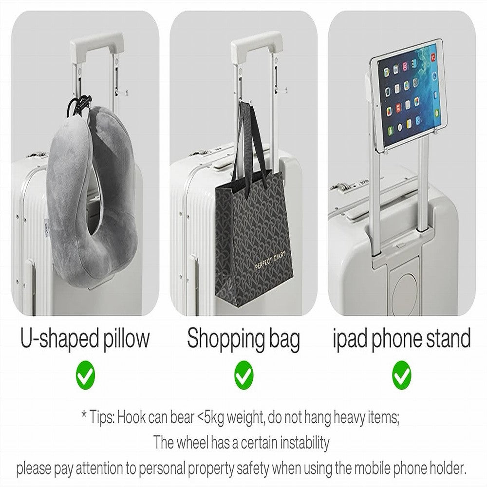 Bagage Cabine avion SANIE MIXI pour homme et femme cadre en aluminium avec port USB, bagage à main à roulettes, cabine d'embarquement, support de téléphone et support tasse, en 20 ou 24 pouces