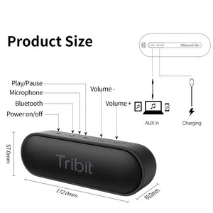 Enceinte portable bluetooth Tribit sans fil haut parleur avec basse intense