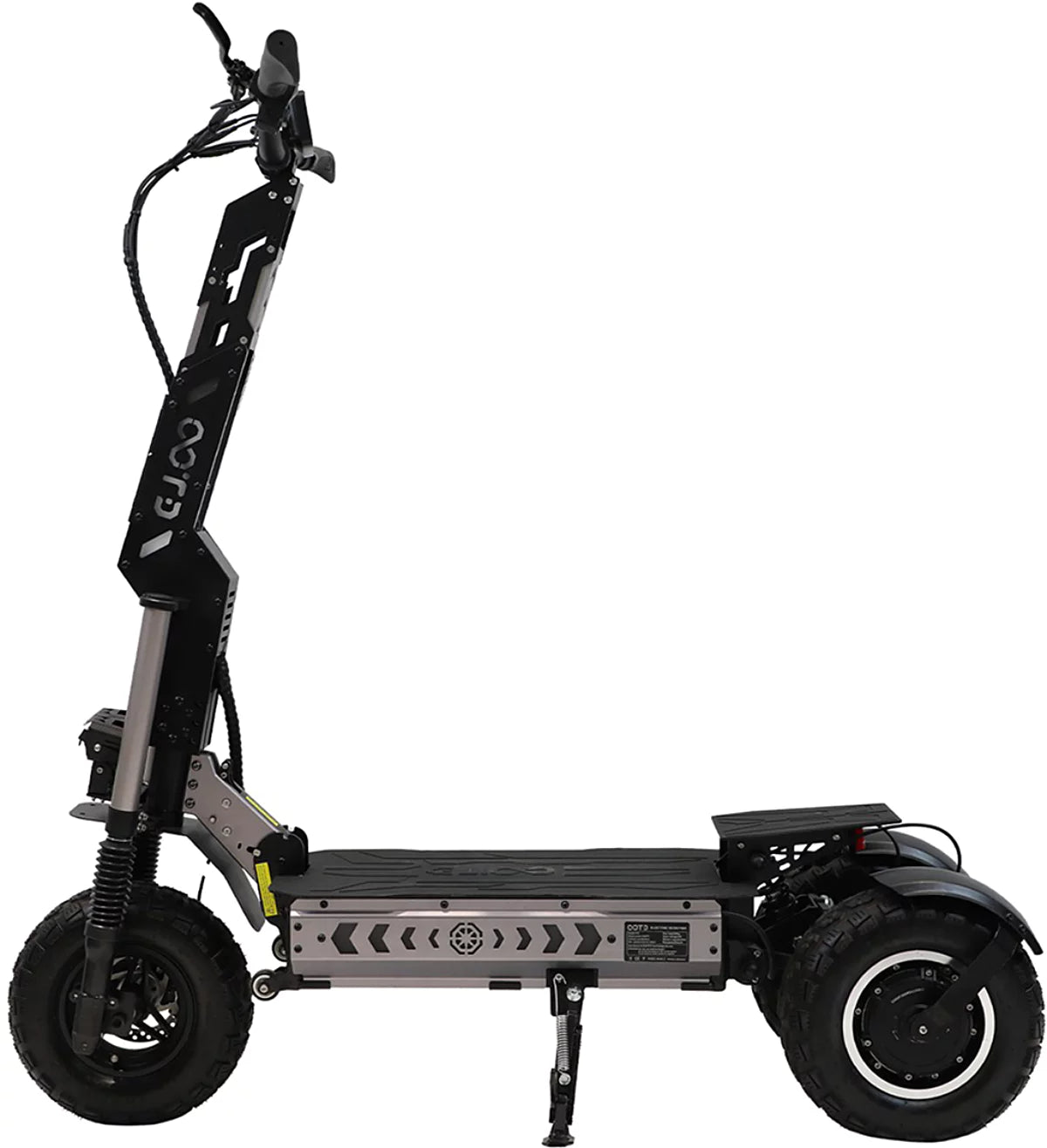 Trottinette électrique OOTD T30 3200 W à trois roues, avec double chargeur, noire