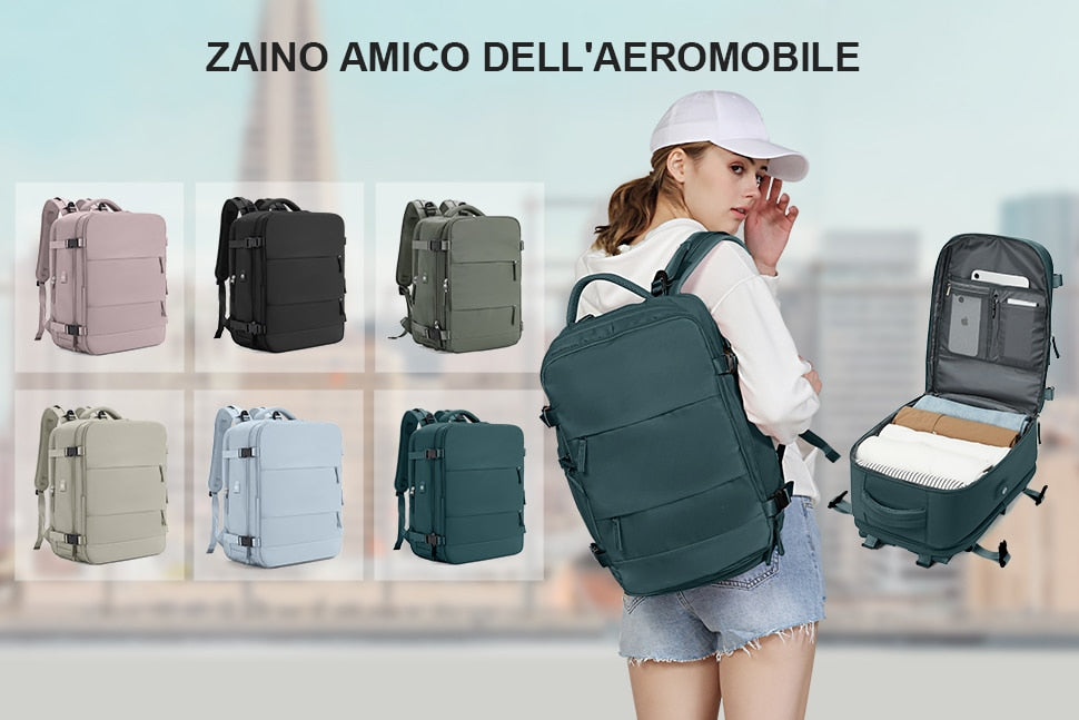 Bagage cabine avion, valise cabine avion LEWY multifonctionnel pour Easyjet 45x36x20 et Ryanair 40x20x25, bagage à main, sac à dos pour homme et femme