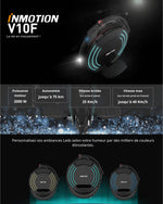 Cargar imagen en el visor de la galería, Gyroroue INMOTION V10F monocycle moteur 2000W auto équilibre
