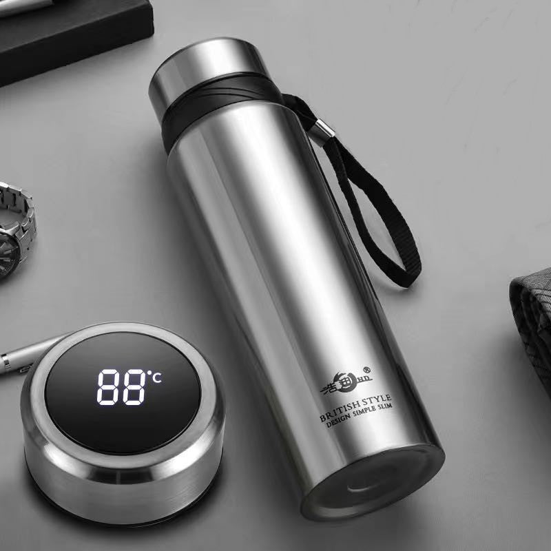 Very large capacity Thermos bottle in oxidizable steel