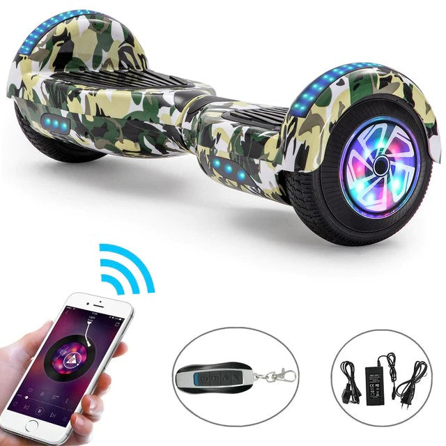 TWITCH COLORS 6.5 inch hoverboard with bluetooth and LED tire