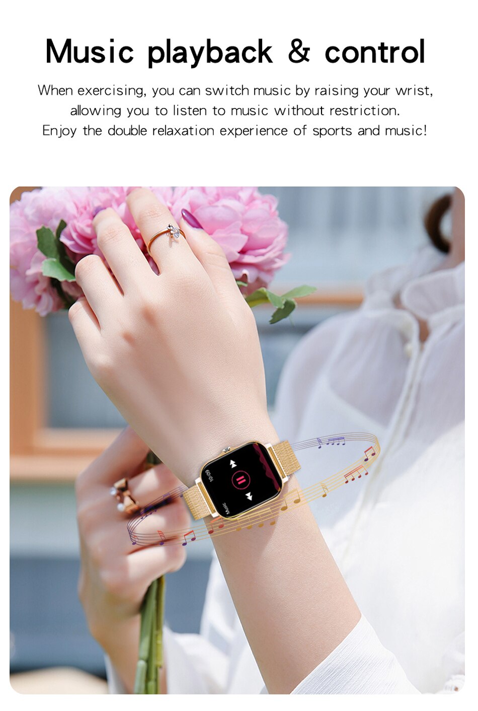 Téok connected smart watch for men and women