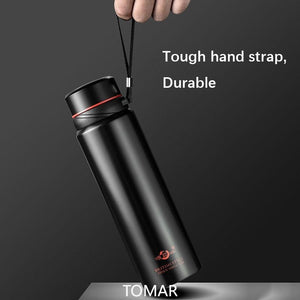 Very large capacity Thermos bottle in oxidizable steel