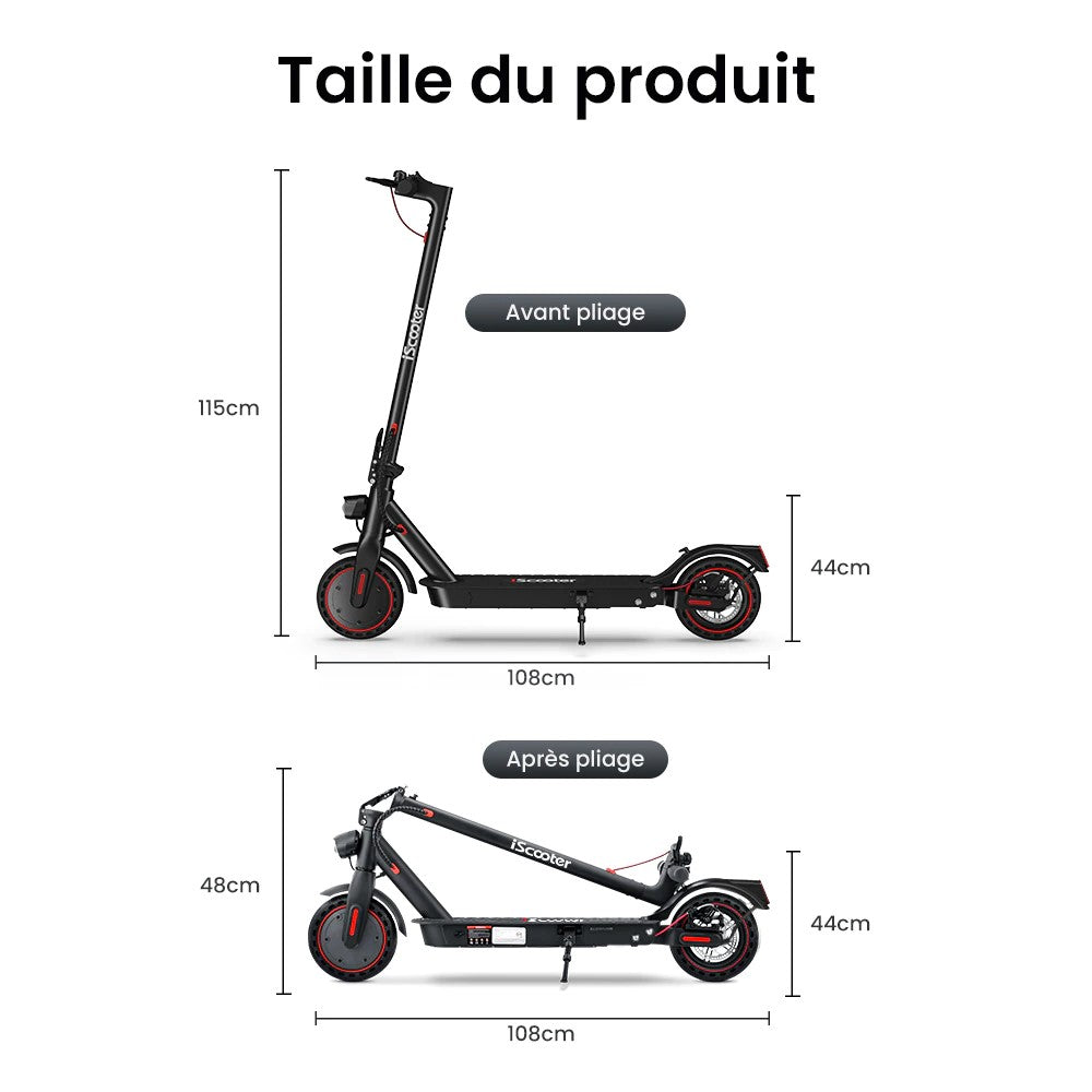 Patinete eléctrico inteligente Iscooter I9 pro