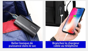 Sac à dos unisexe BOPAI LEGE pour ordinateur portable 15,6 pouces